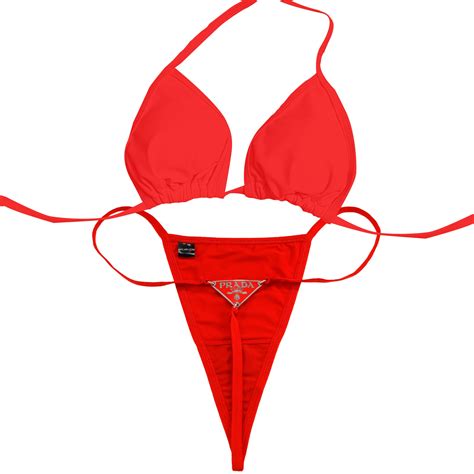 prada bikini top|Prada bathing suit women.